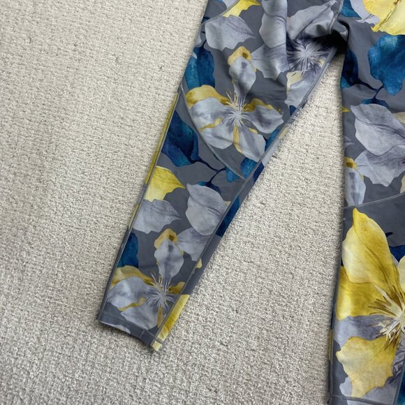 Calia by Carrie Underwood Energize Legging Sz L Blue/yellow Floral AOP Yoga Run - Picture 14 of 15